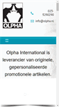 Mobile Screenshot of olpha.nl